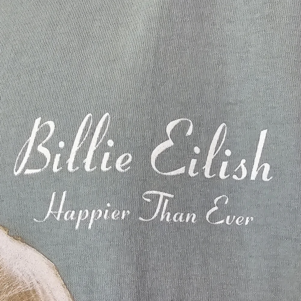 Billie Eilish Happier Than Ever Album Graphic T-Shirt Size Large - Picture 6 of 9